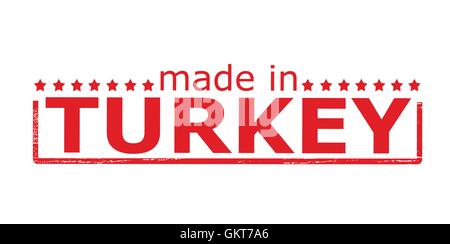 Made in Turkey Stock Vector