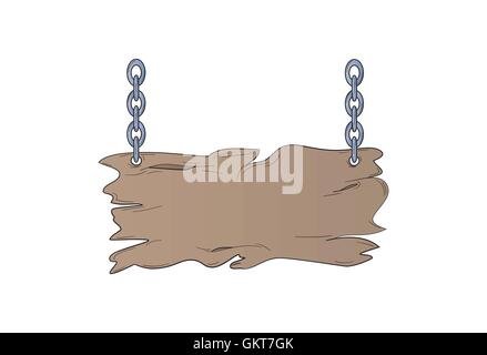 wooden desk Stock Vector