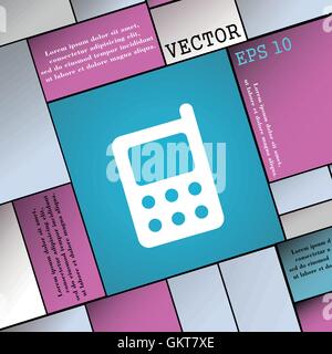 mobile phone icon sign. Modern flat style for your design. Vector Stock Vector
