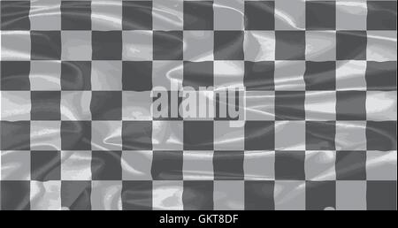 Chequered silk Flag Stock Vector