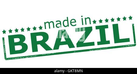 Made in Brazil Stock Vector