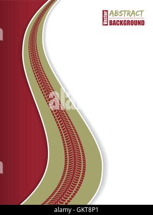 Cool red green tire background Stock Vector