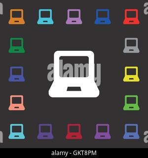 Tablet icon sign. Lots of colorful symbols for your design. Vector ...