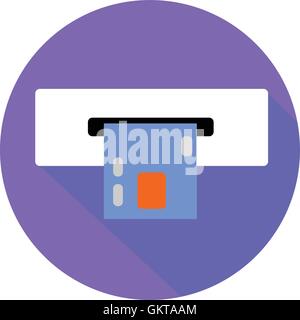 Flat printer icon Stock Vector