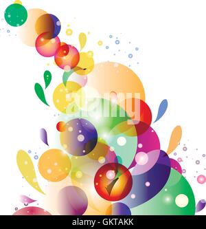 Bubbles with white background. Stock Vector