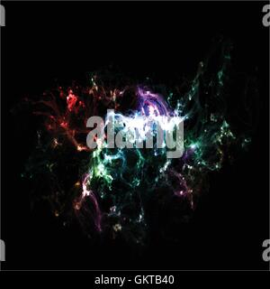Space background with Milky Way. Vector illustration. Eps 10 Stock Vector