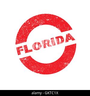 Rubber Ink Stamp Florida Stock Vector