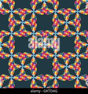 Multicolor seamless pattern abstract background Stock Vector