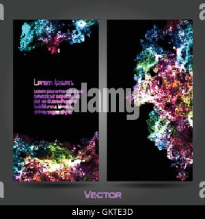 illustration with space of front and back of corporate business card. Vector Stock Vector