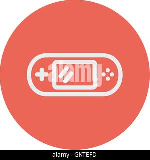 Video game controller thin line icon Stock Vector