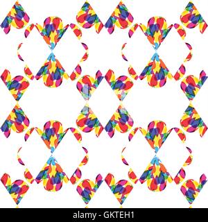 Multicolor seamless pattern abstract background Stock Vector