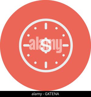 Business flat thin line icon Stock Vector