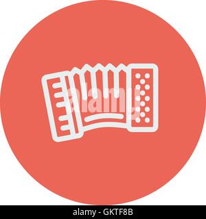 Organ thin line icon Stock Vector