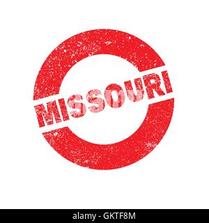 Rubber Ink Stamp Missouri Stock Vector