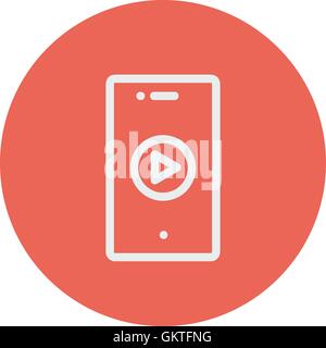 Volume control thin line icon Stock Vector