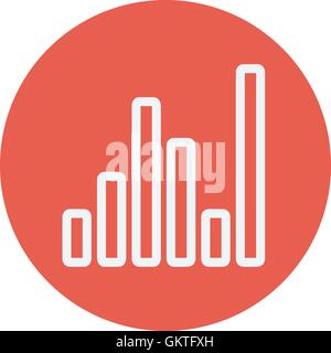 Equalizer thin line icon Stock Vector