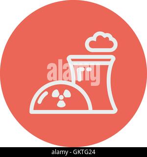Ecology with prepeller design thin line icon Stock Vector