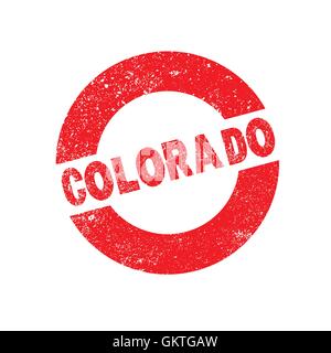 Rubber Ink Stamp Colorado Stock Vector