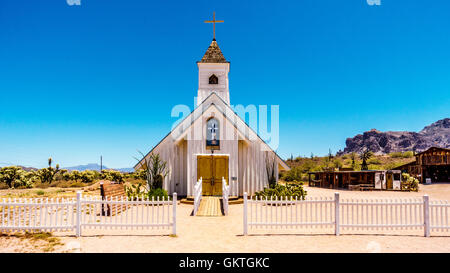 Museum Building in Lost Dutchman State Park in Tonto National Forest along the Apache Trail in Arizona, USA Stock Photo