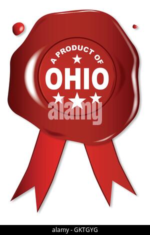 A Product Of Ohio Stock Vector