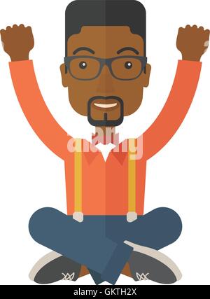 Happy young man Stock Vector