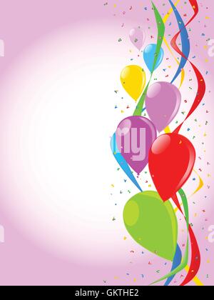 Pink Party Background Stock Vector
