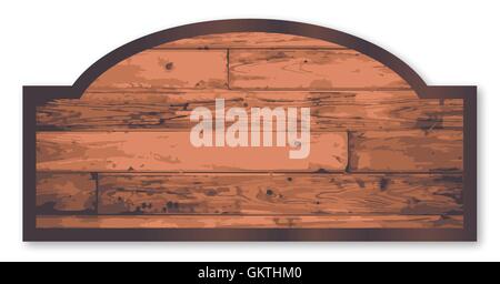 Blank Wooden Store Sign Stock Vector