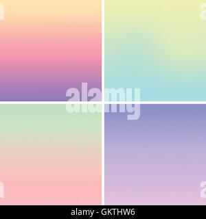 Blurred mesh gradient background pastel colors Stock Vector