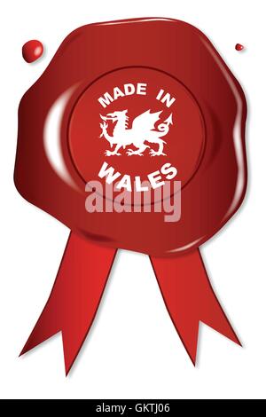 Made In Wales Stock Vector