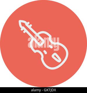 Cello thin line icon Stock Vector