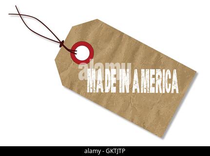 Made In America Tag Stock Vector