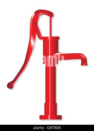 Hand Water Pump Stock Vector