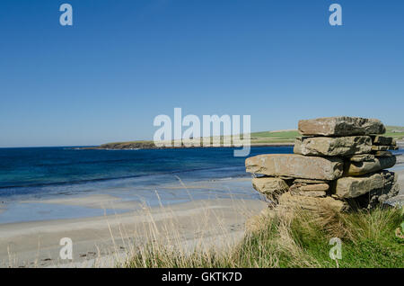 Orkney Islands. Beach View from Skara Brae Stock Photo