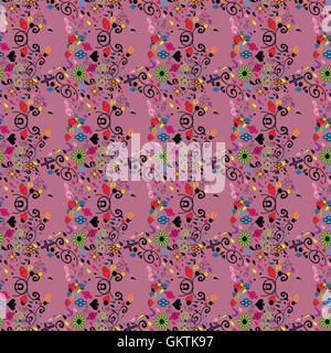 Vector collection of decorative stars with seamless pattern Stock Vector
