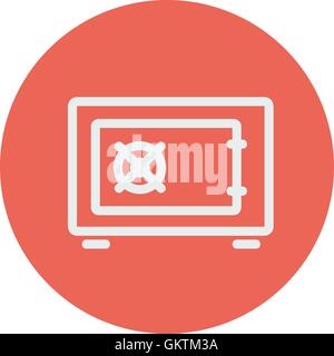 Gas burner thin line icon Stock Vector