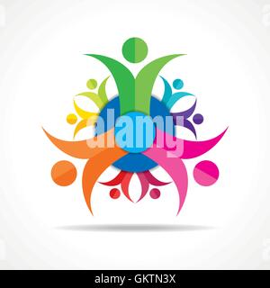 Teamwork Concept - Group of People stock vector Stock Vector