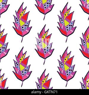 Abstract floral Multicolored seamless pattern. Stock Vector