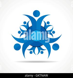 Teamwork Concept - Group of People stock vector Stock Vector