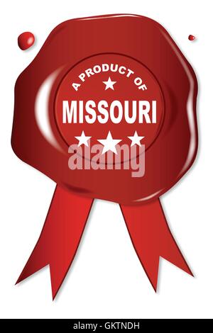 A Product Of Missouri Stock Vector