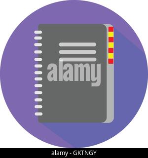 notebook with spiral Stock Vector