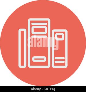 Books thin line icon Stock Vector