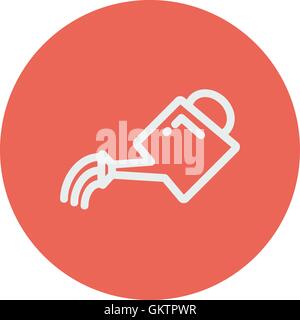 Watering can thin line icon Stock Vector