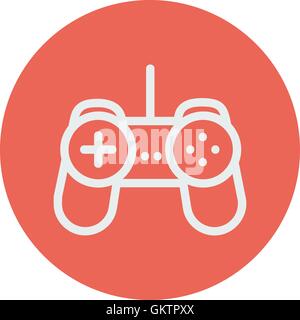 Joystick thin line icon Stock Vector