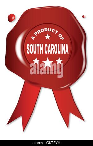 A Product Of South Carolina Stock Vector