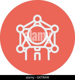 Student thin line icon Stock Vector