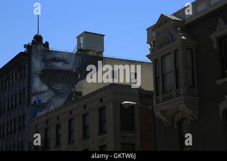 Graffiti on a building in Downtown Los Angeles Stock Photo