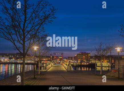 City of Kiel on the Kiel Fjord, Germany Stock Photo