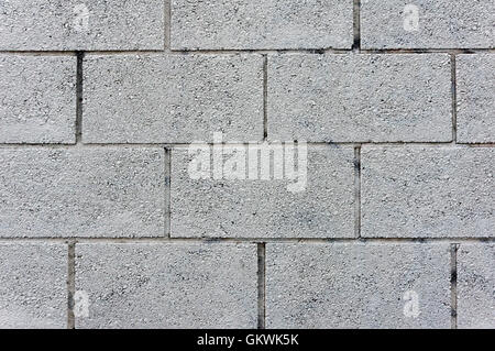 Rectangular concrete block wall background Stock Photo