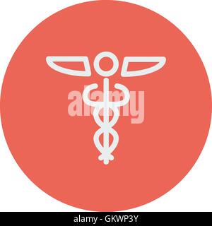 Medical symbol thin line icon Stock Vector