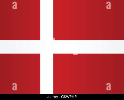 Flag of Denmark Stock Vector